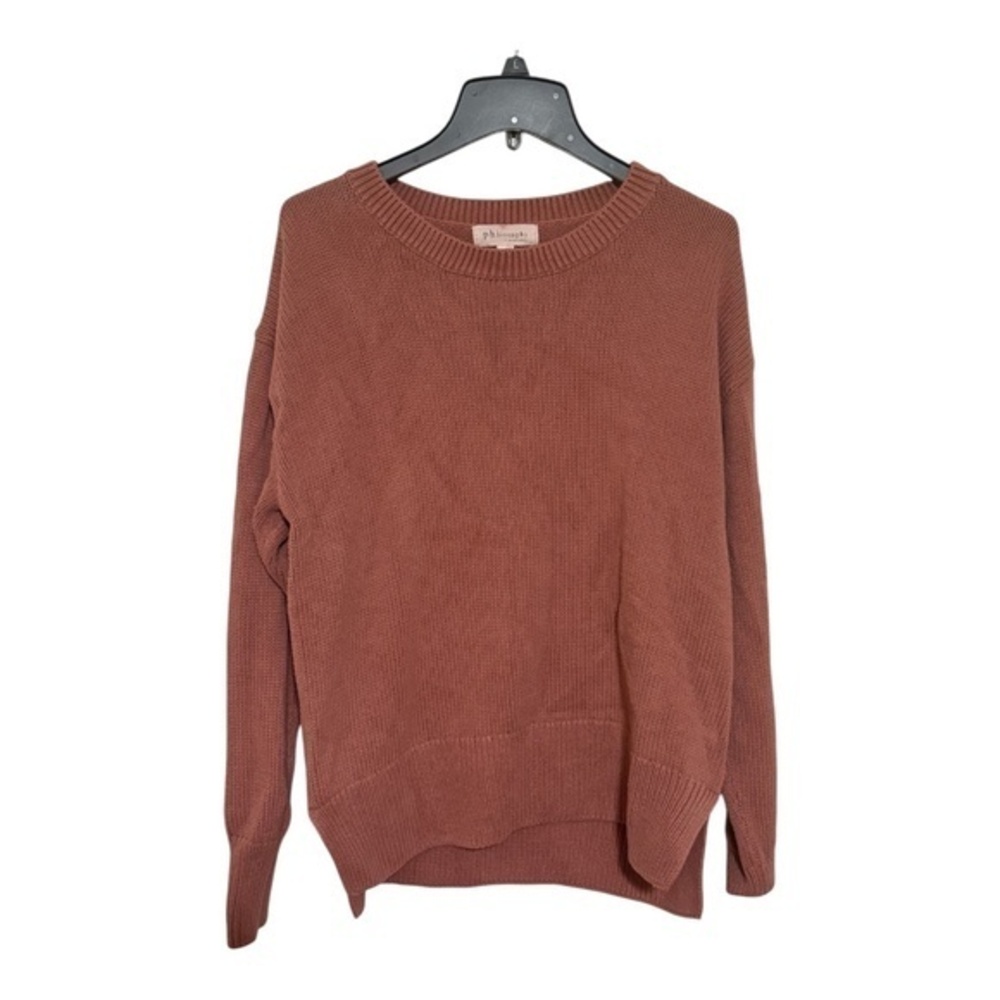 Philosophy Republic Womens Dusty Rose Pink Knit Sweater Size XL